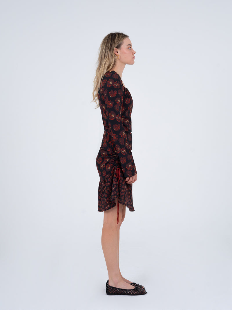 Lullaby Floral-Printed Short Dress vestidos