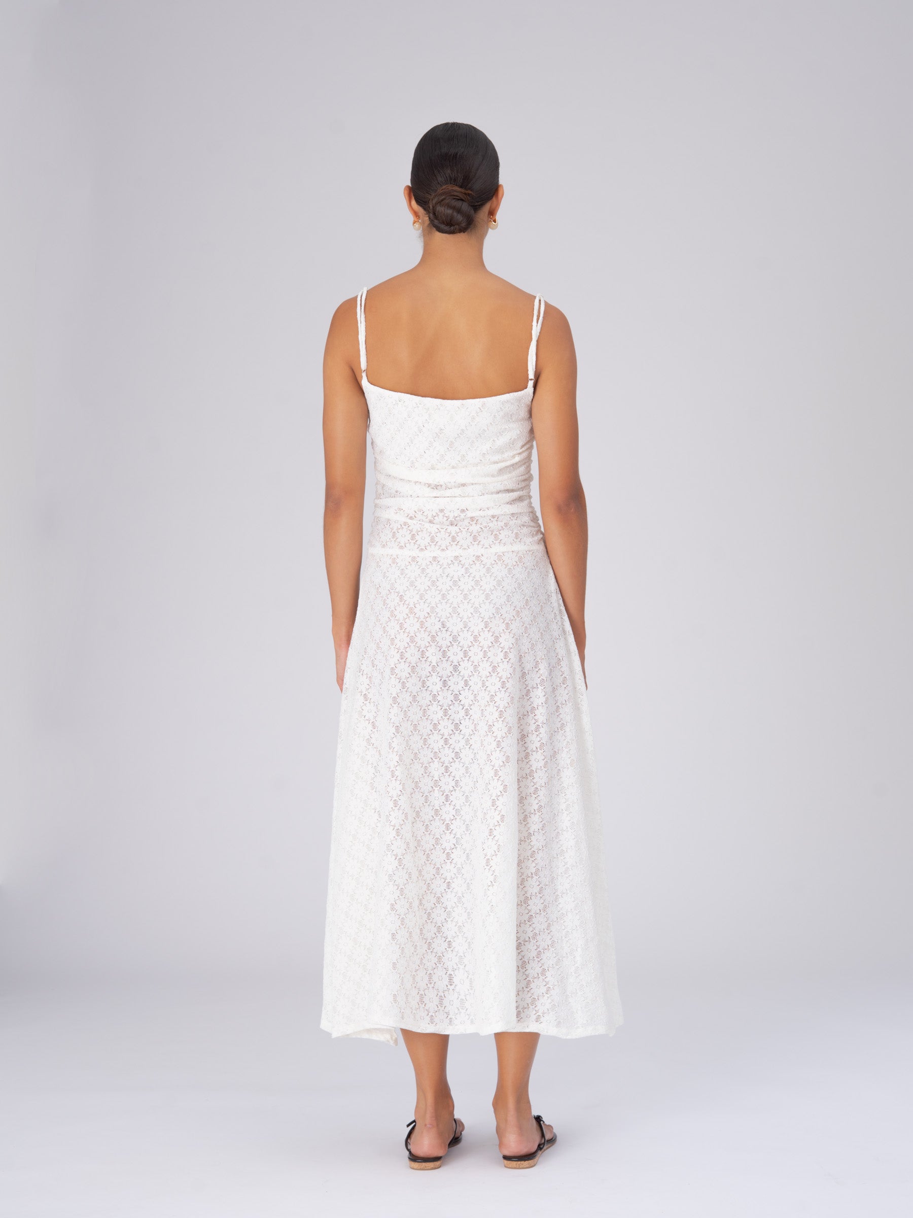 Luna White Lace Dress vestidos