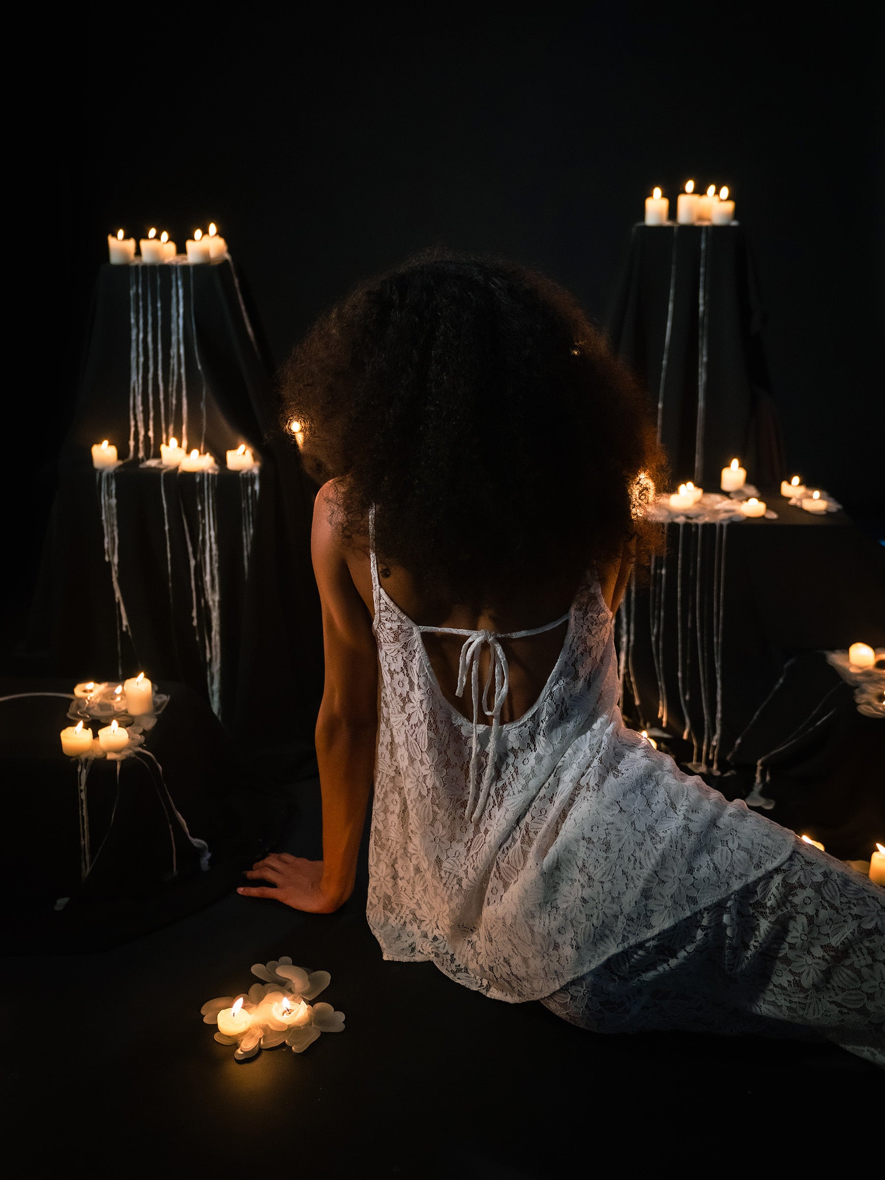 Luna White Lace Top top