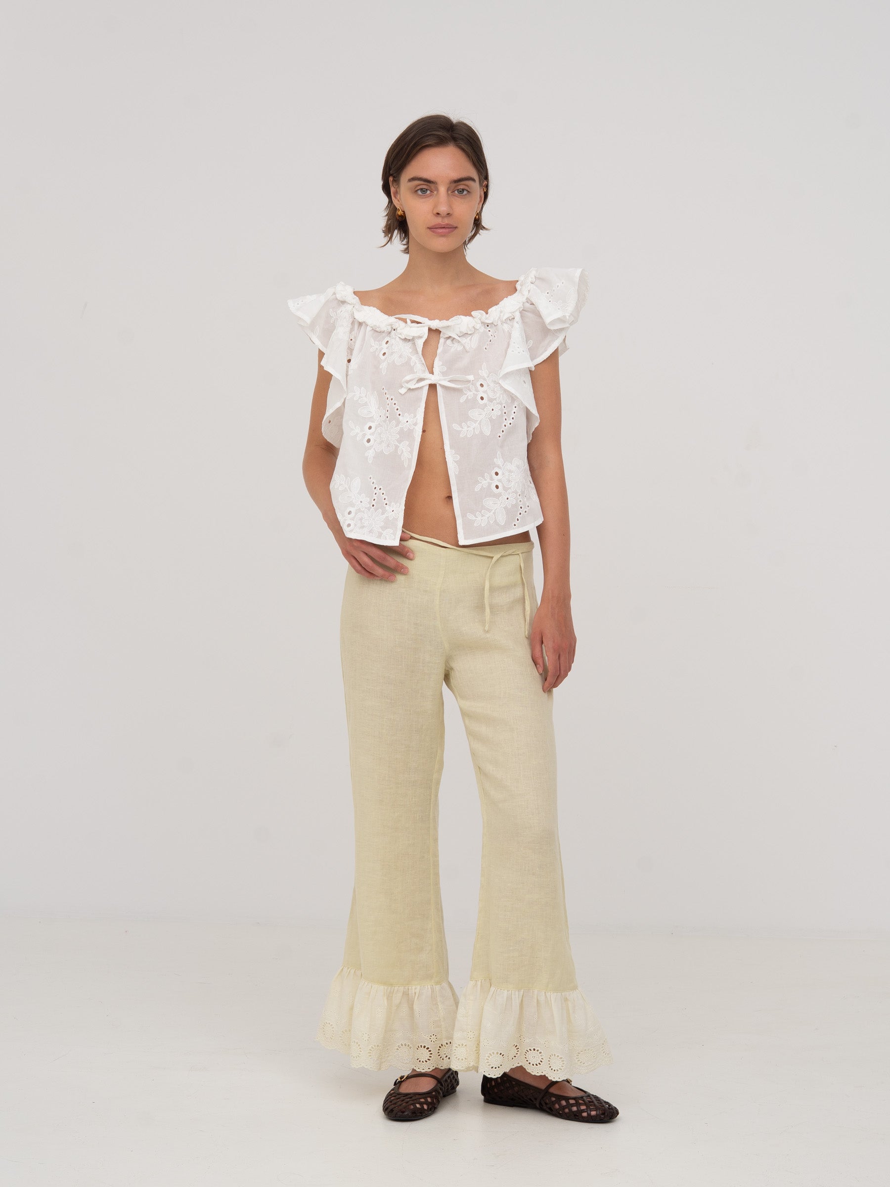 Lux White Top camisas y camisetas