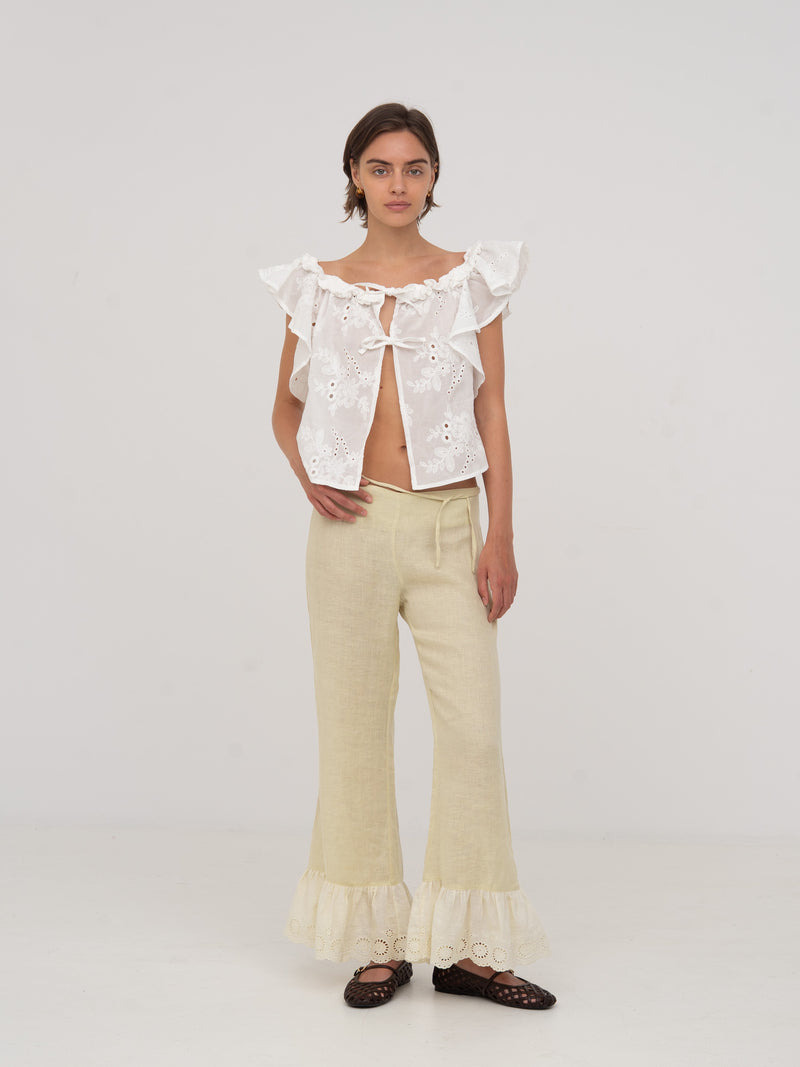 Lux White Top camisas y camisetas