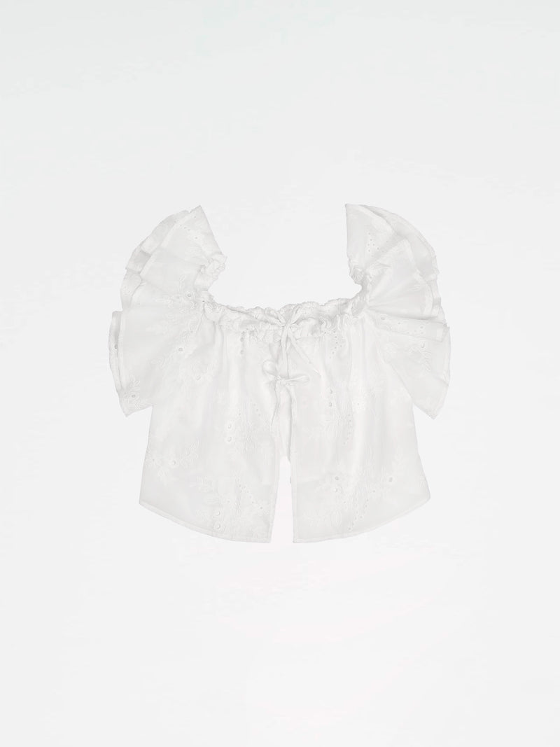 Lux White Top camisas y camisetas