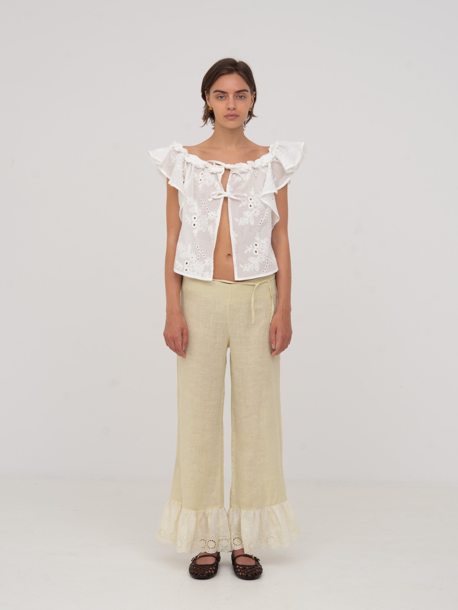 Lux White Top camisas y camisetas