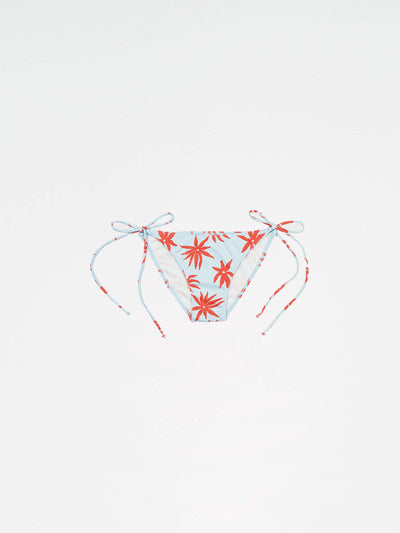 Magician Floral Print Blue Bikini Bottom