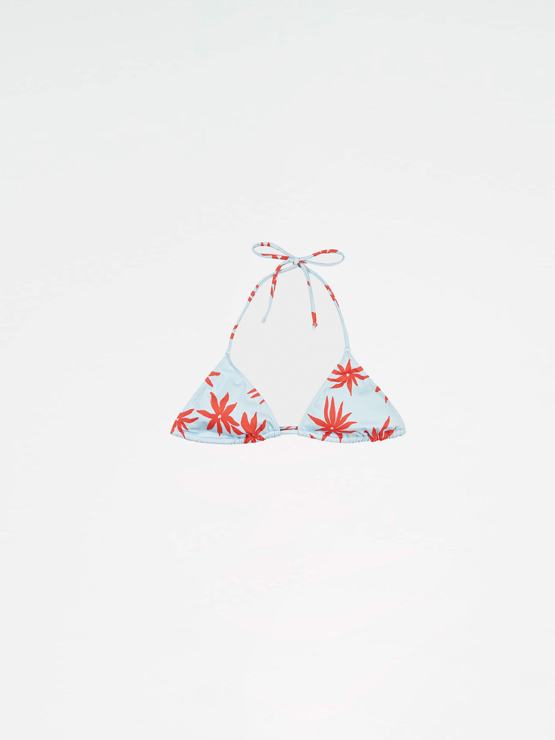 Magician Floral Print Blue Bikini Top camisas y camisetas