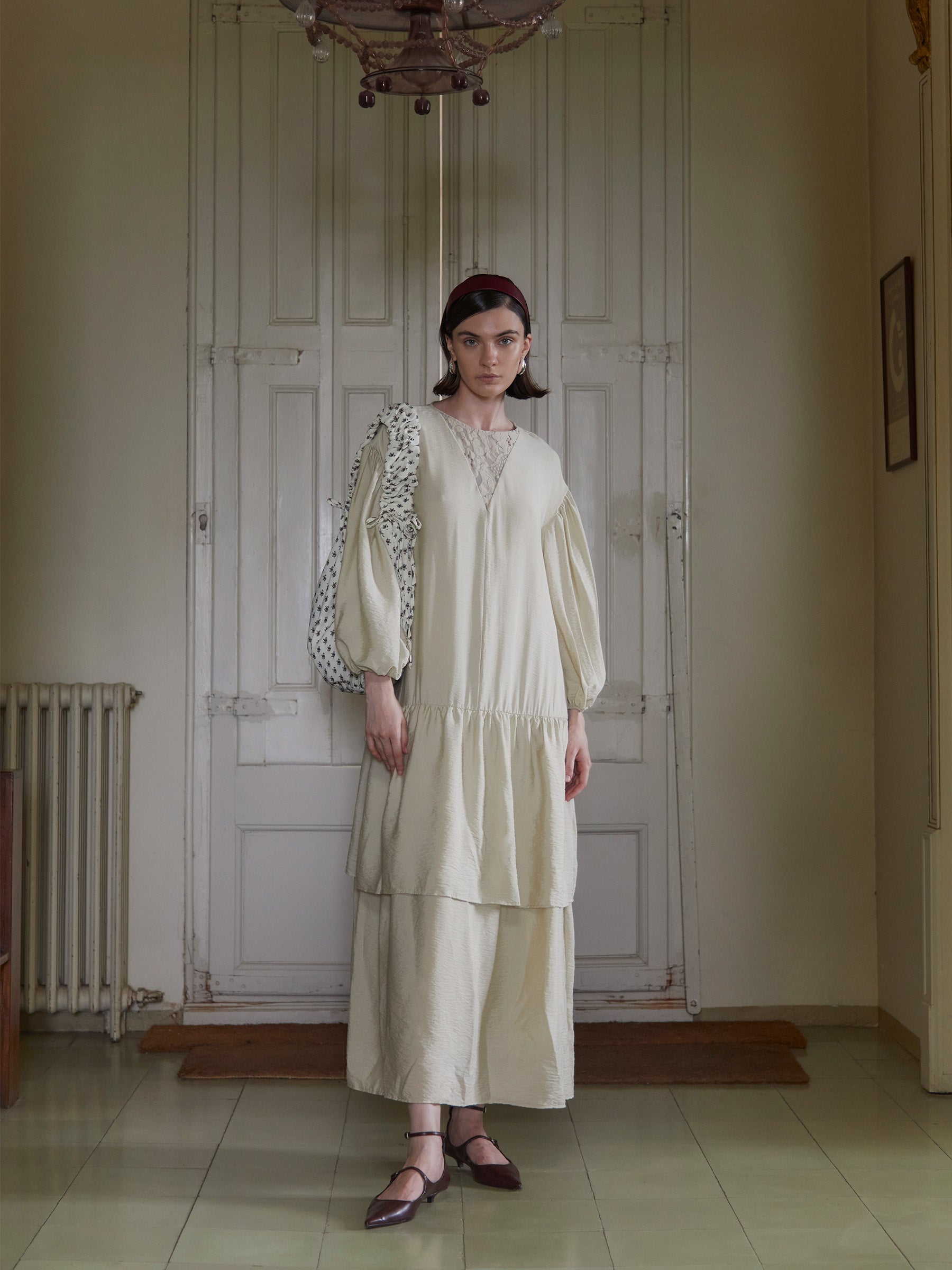 Maison Cream Maxi Dress vestidos