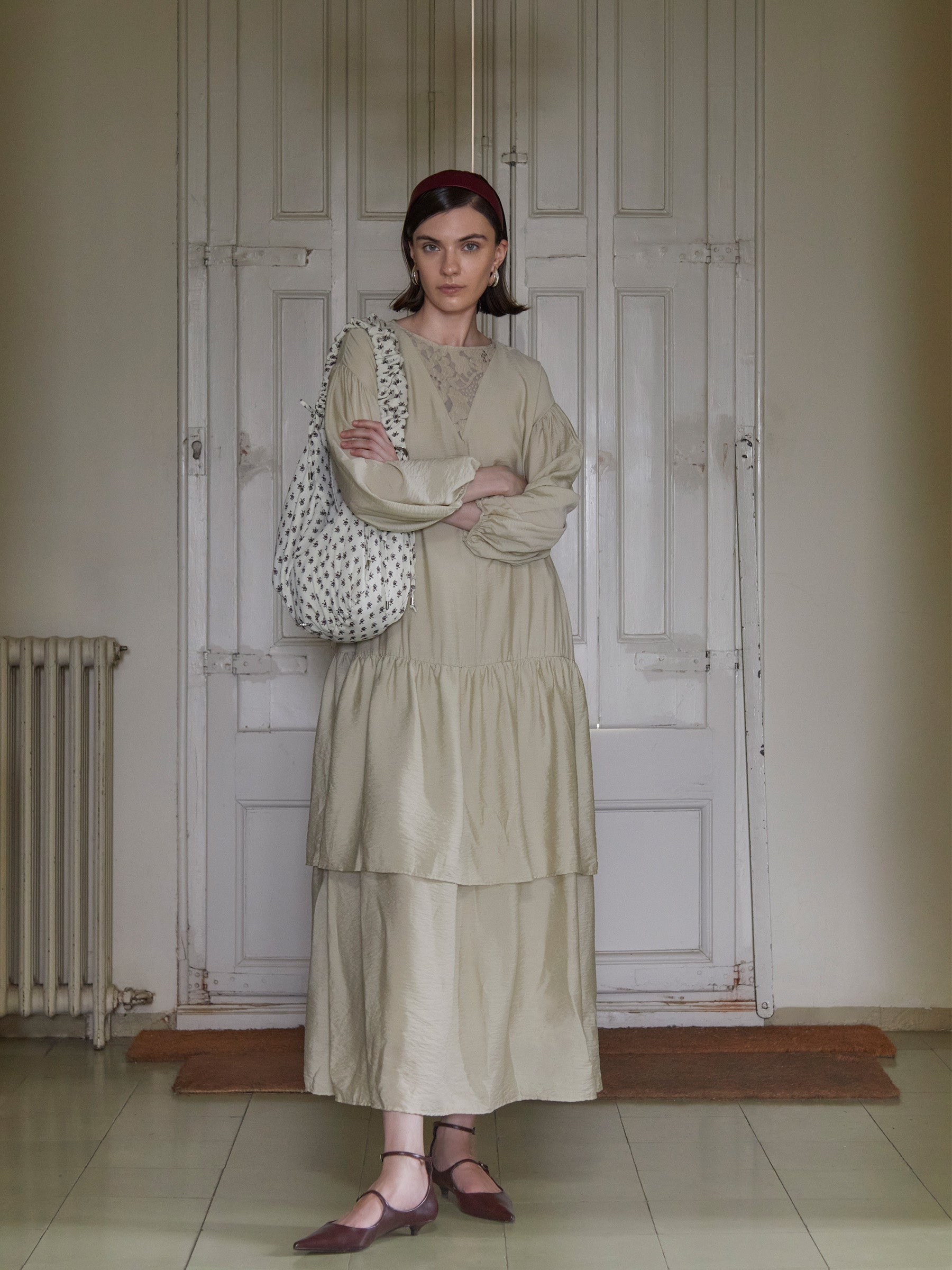 Maison Cream Maxi Dress vestidos