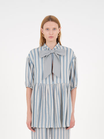 Manhattan Maxi Blue Striped Blouse