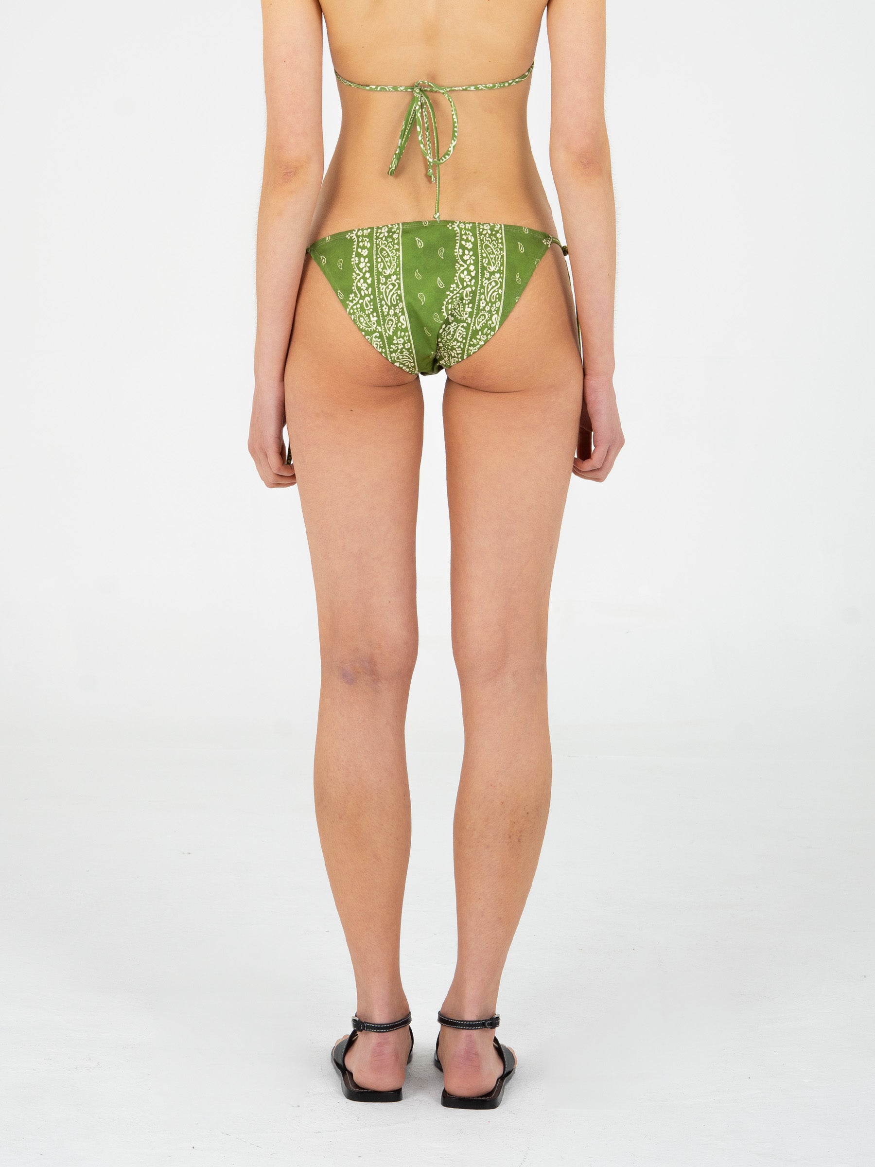 Master Green Paisley-Style Print Bikini Bottom accesorios