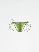 Completa tu look con Master Green Paisley-Style Print Bikini Bottom