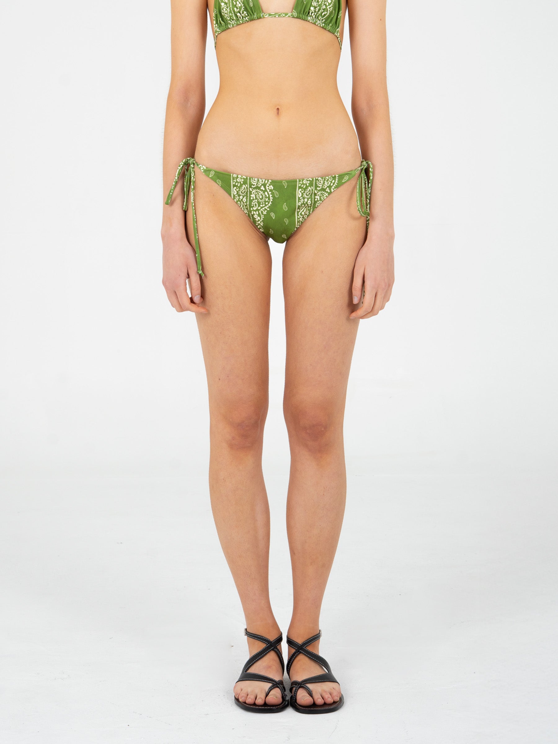 Master Green Paisley-Style Print Bikini Bottom accesorios