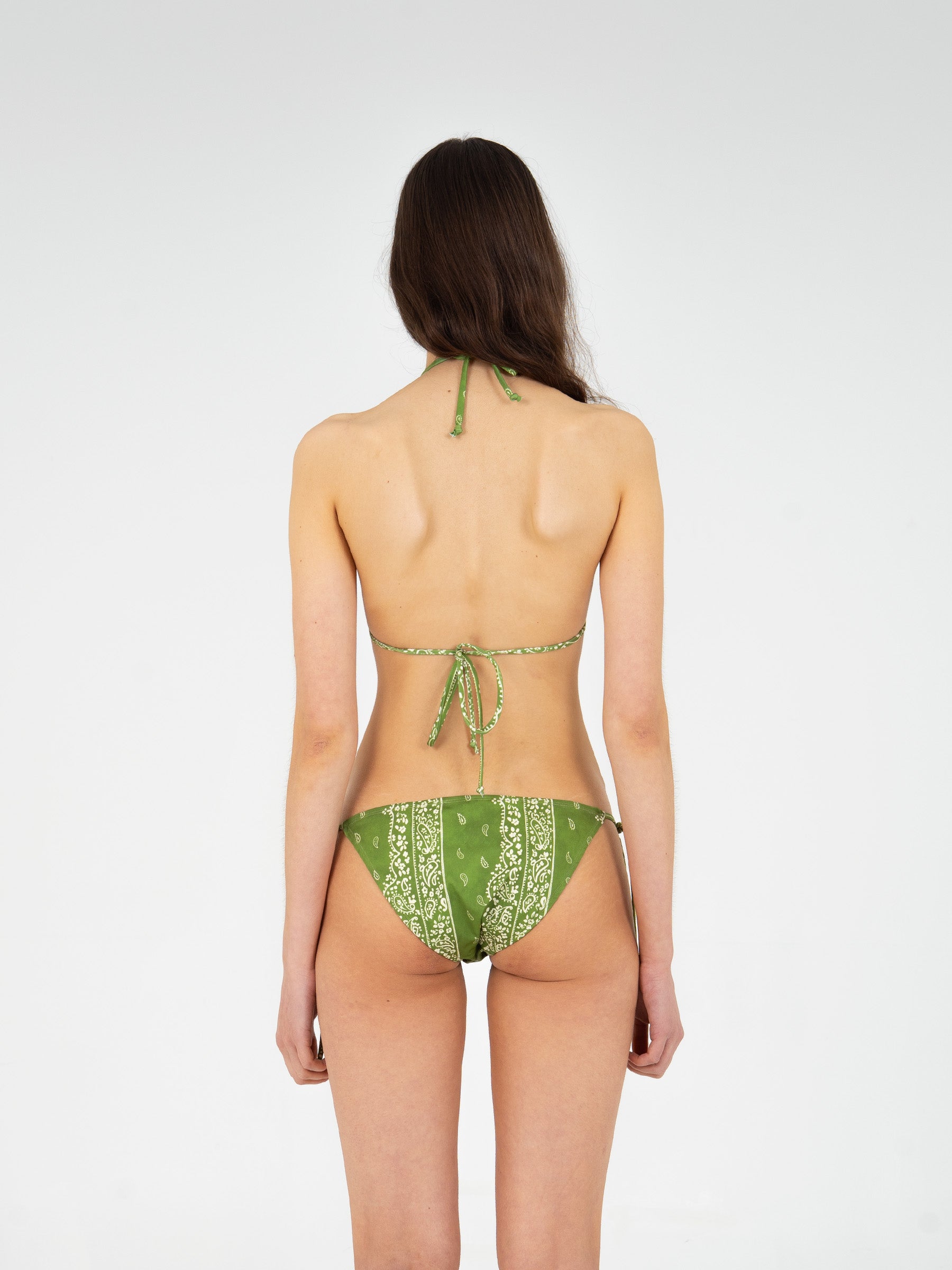 Master Green Paisley-Style Print Bikini Top accesorios