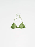 Completa tu look con Master Green Paisley-Style Print Bikini Top