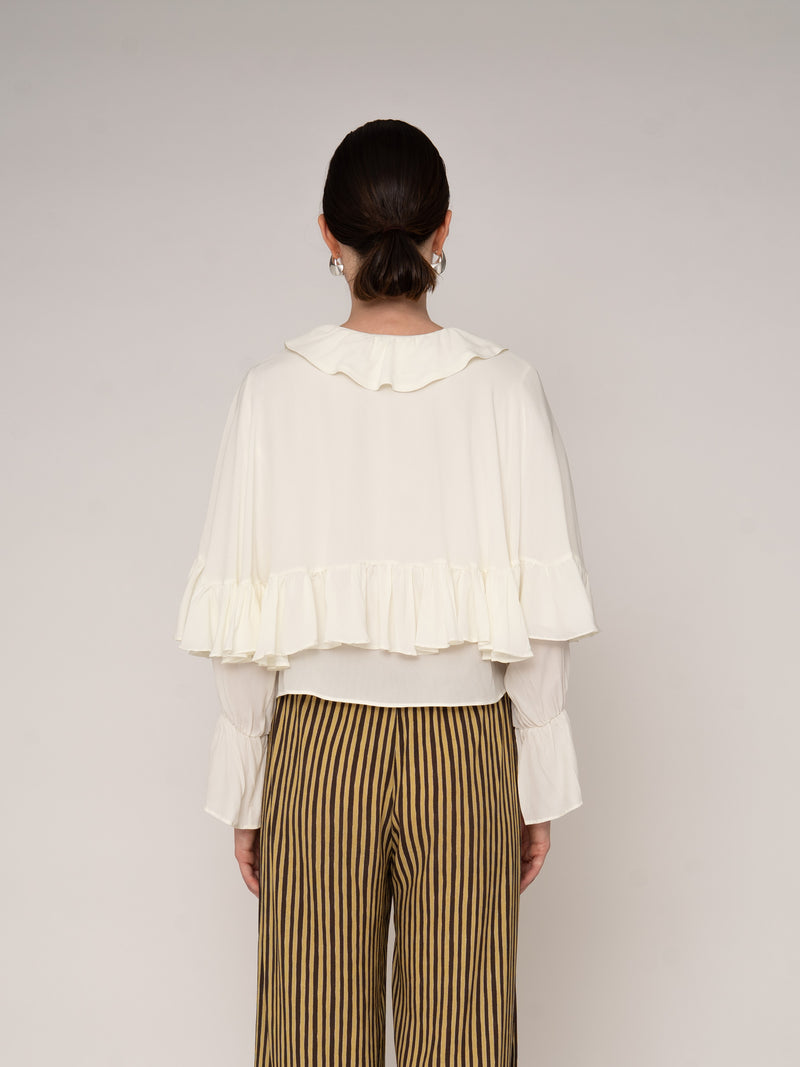 Mousse White Blouse top