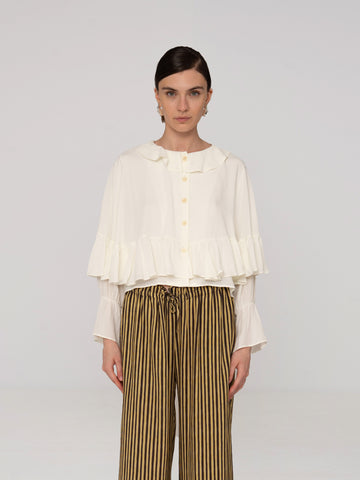 Mousse White Blouse top
