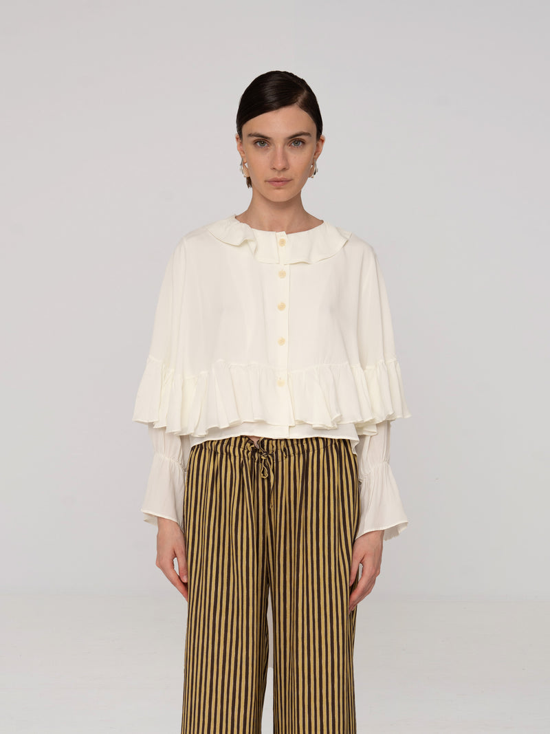Mousse White Blouse top