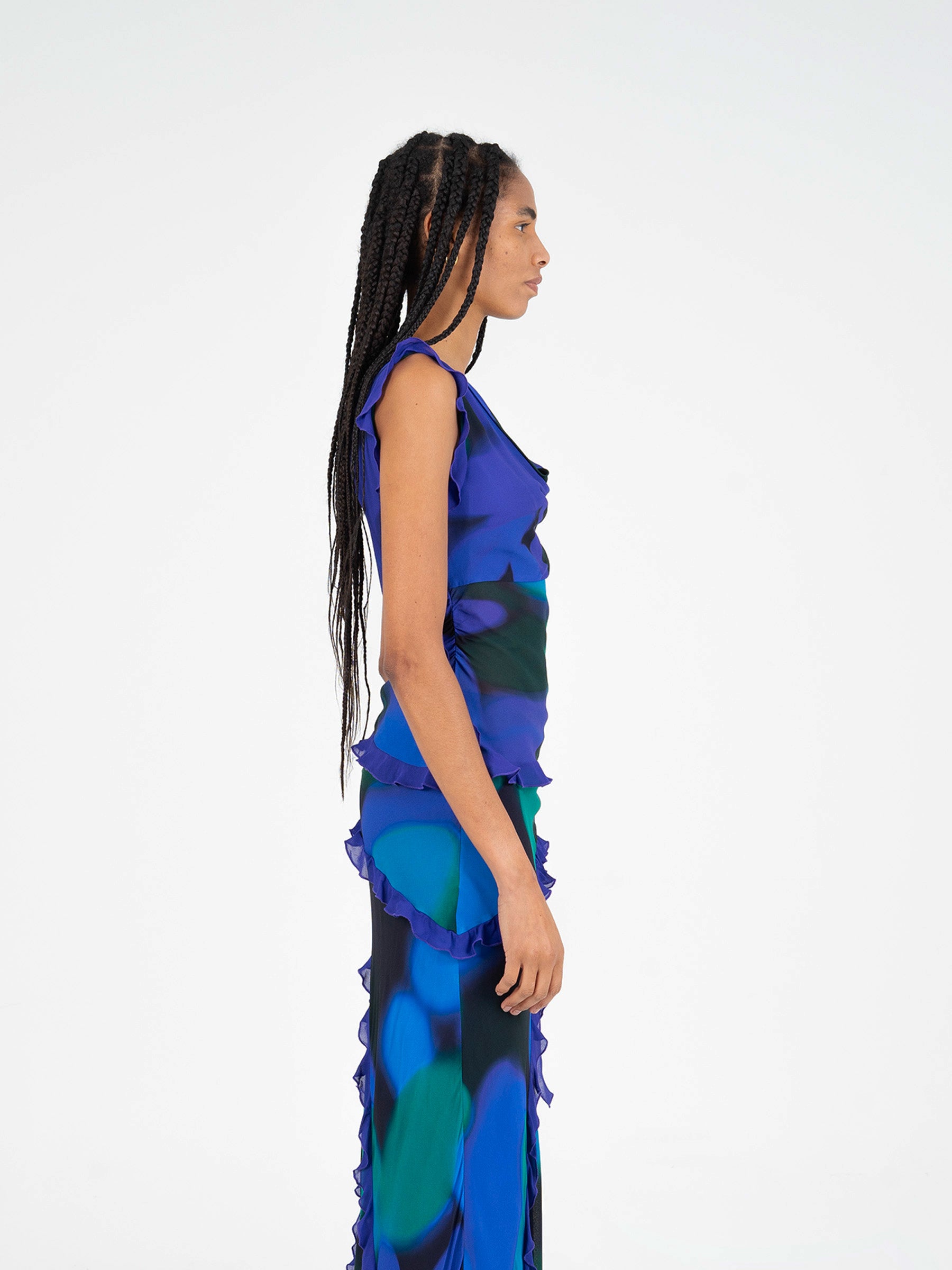 Navy Fantasy Blouse camisas y camisetas