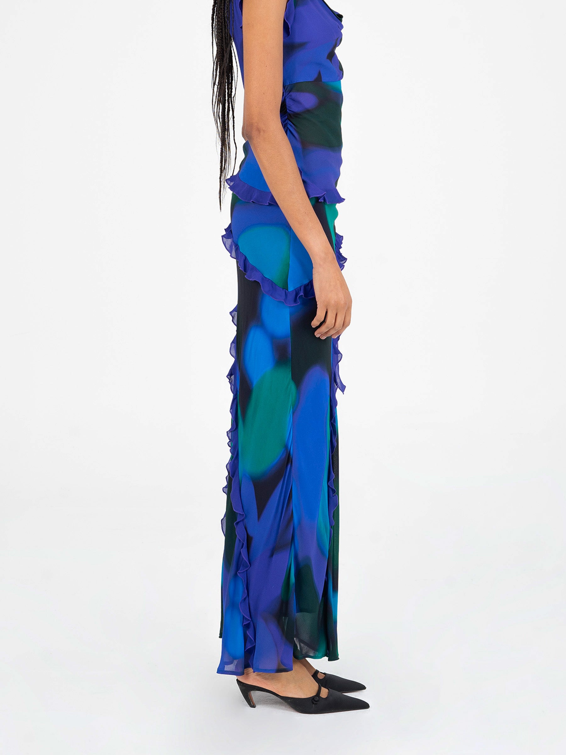 Navy Fantasy Skirt falda