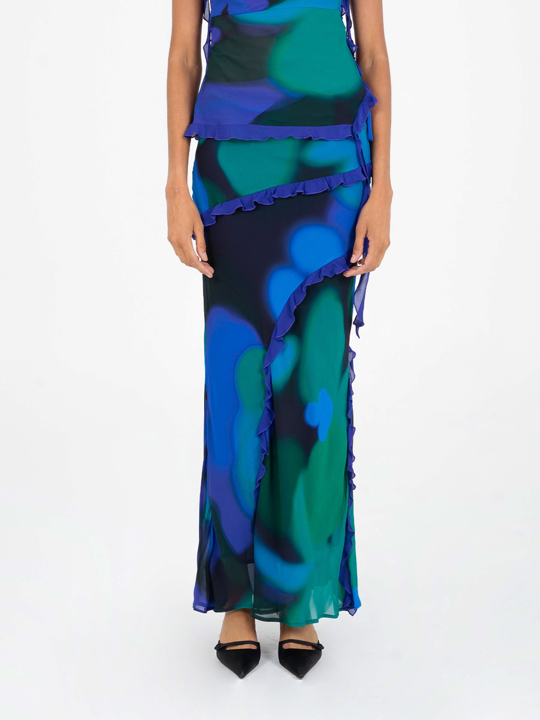 Navy Fantasy Skirt falda