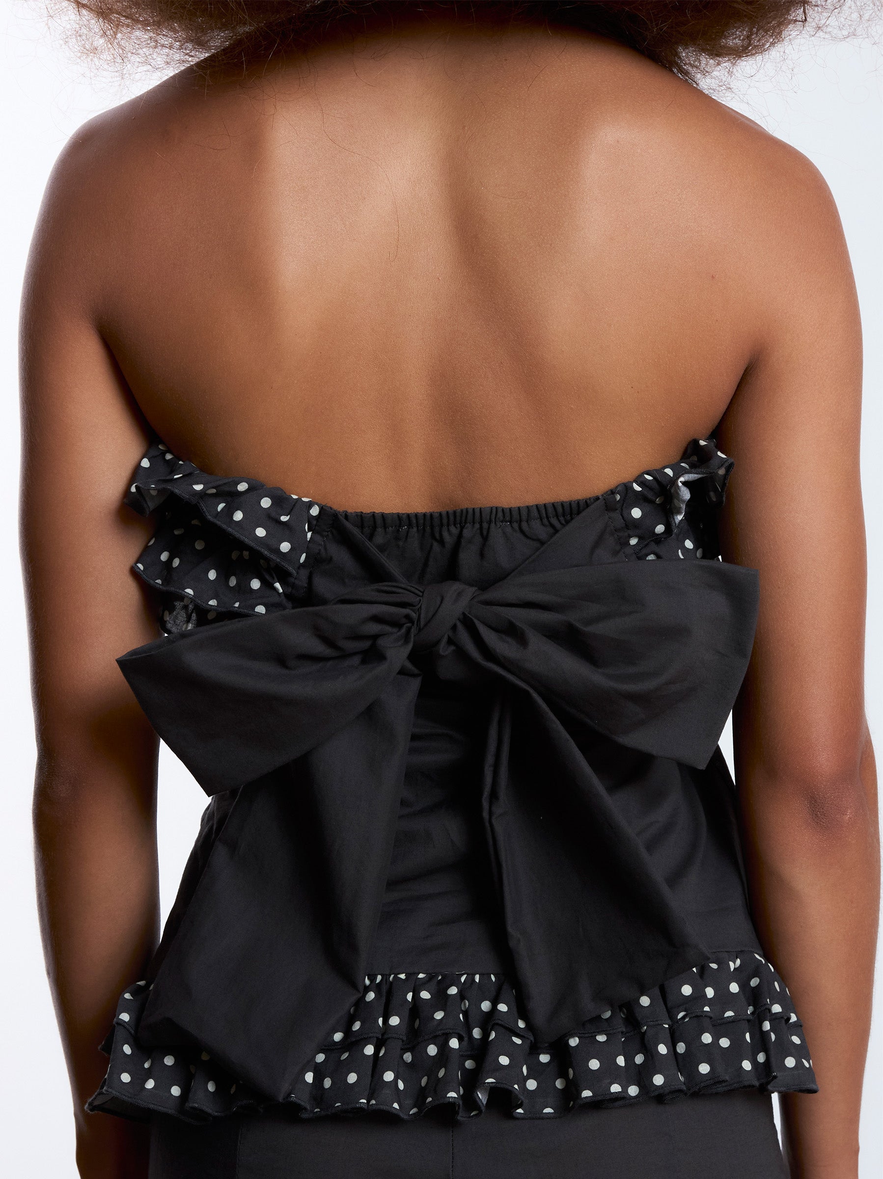 Night Noctis Brown Polka Dot Top top