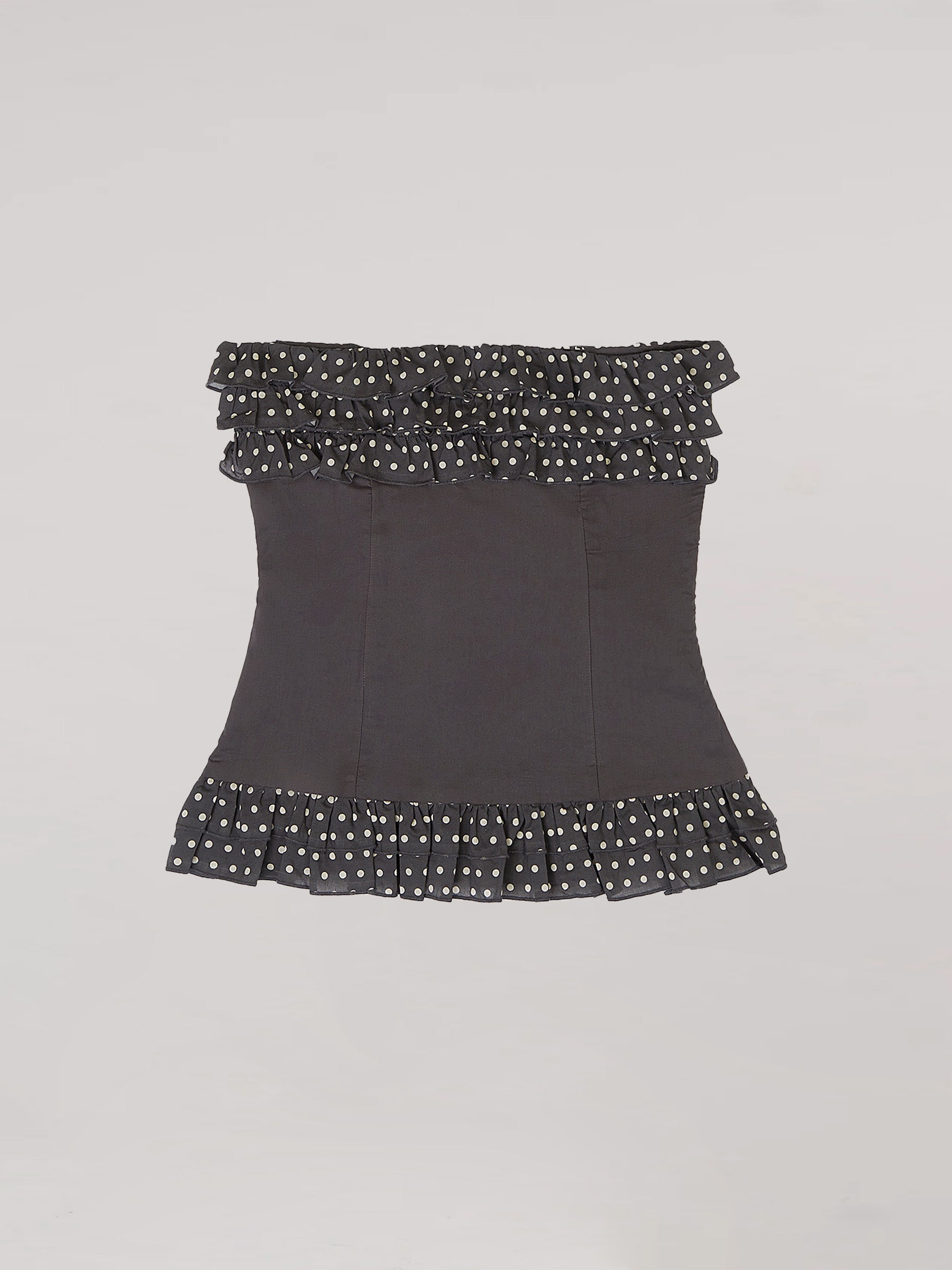 Night Noctis Brown Polka Dot Top top
