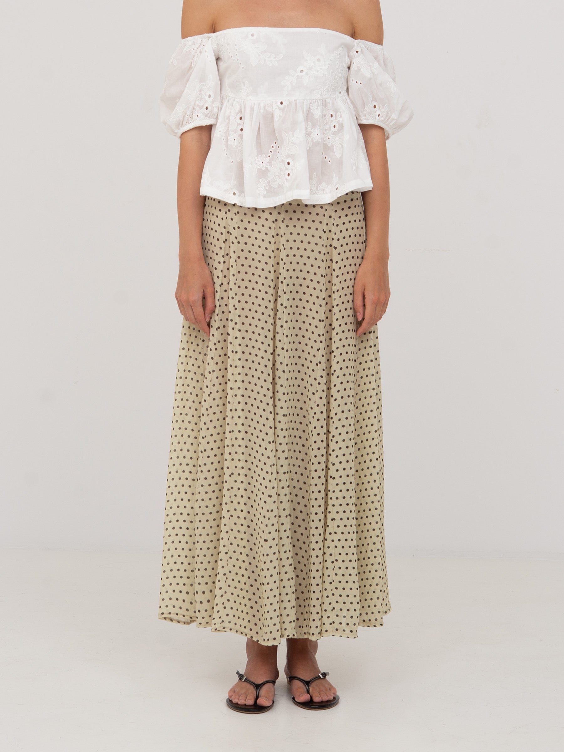 Night Noctis Polka Dot Skirt falda
