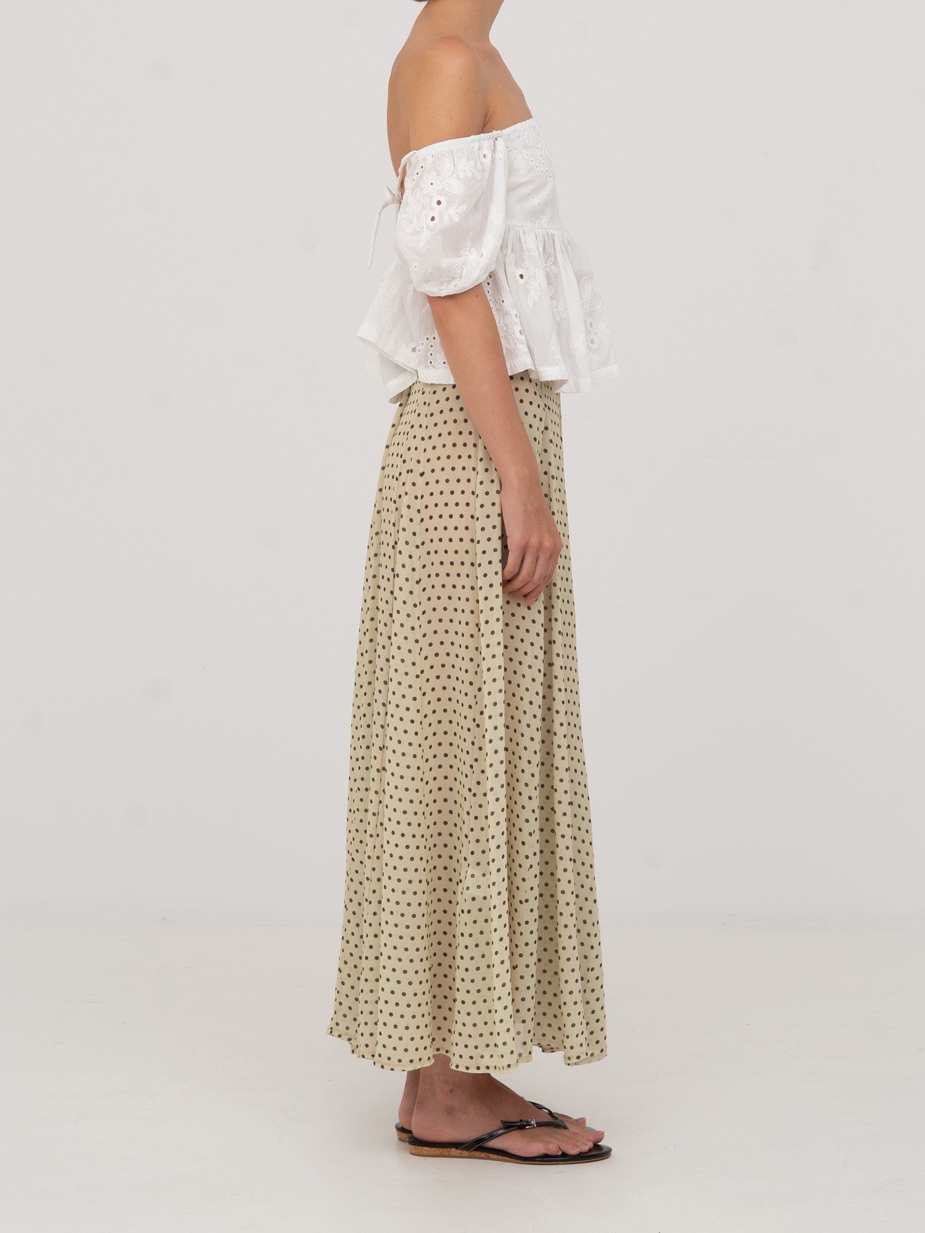 Night Noctis Polka Dot Skirt falda