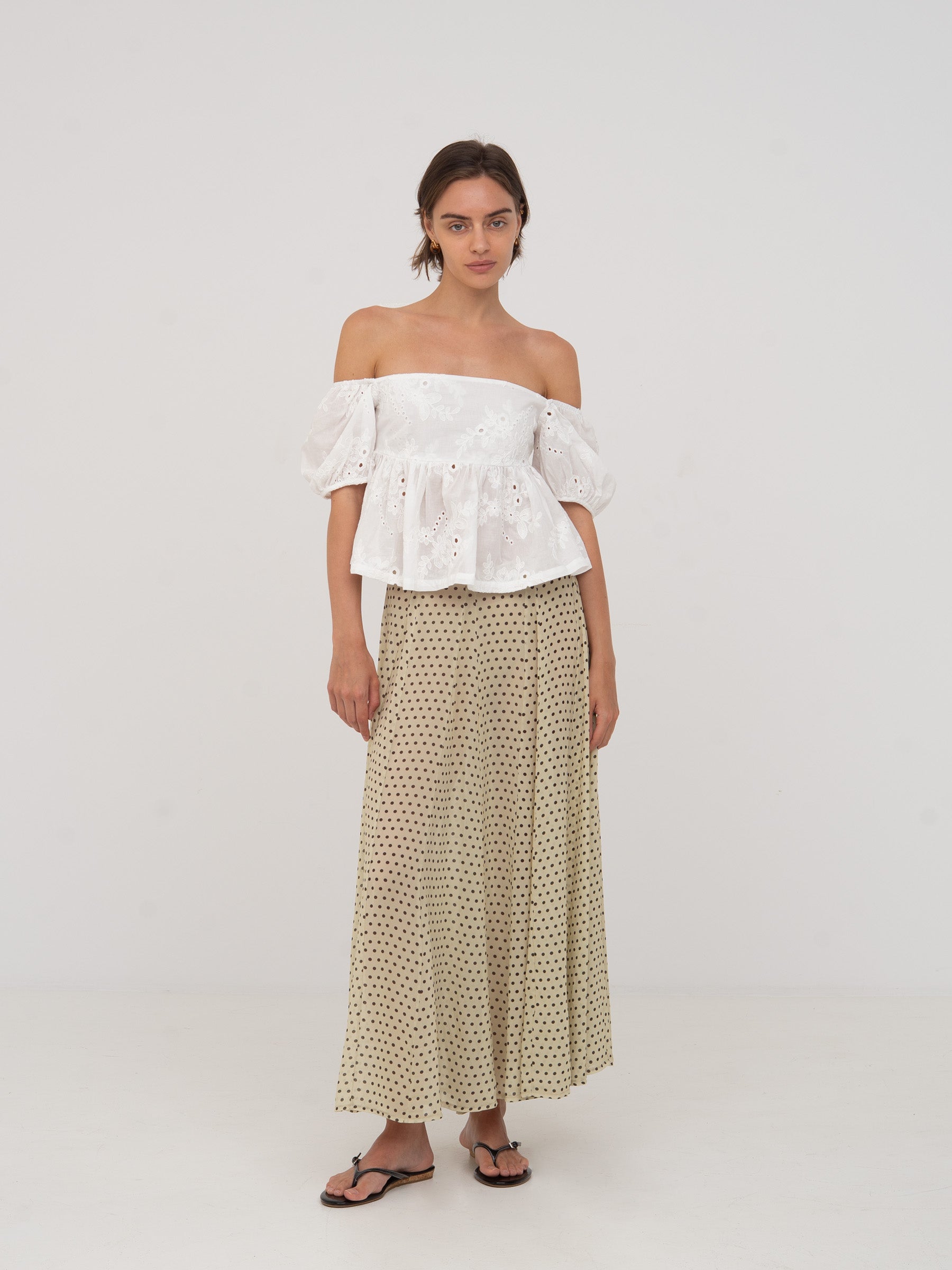 Night Noctis Polka Dot Skirt falda