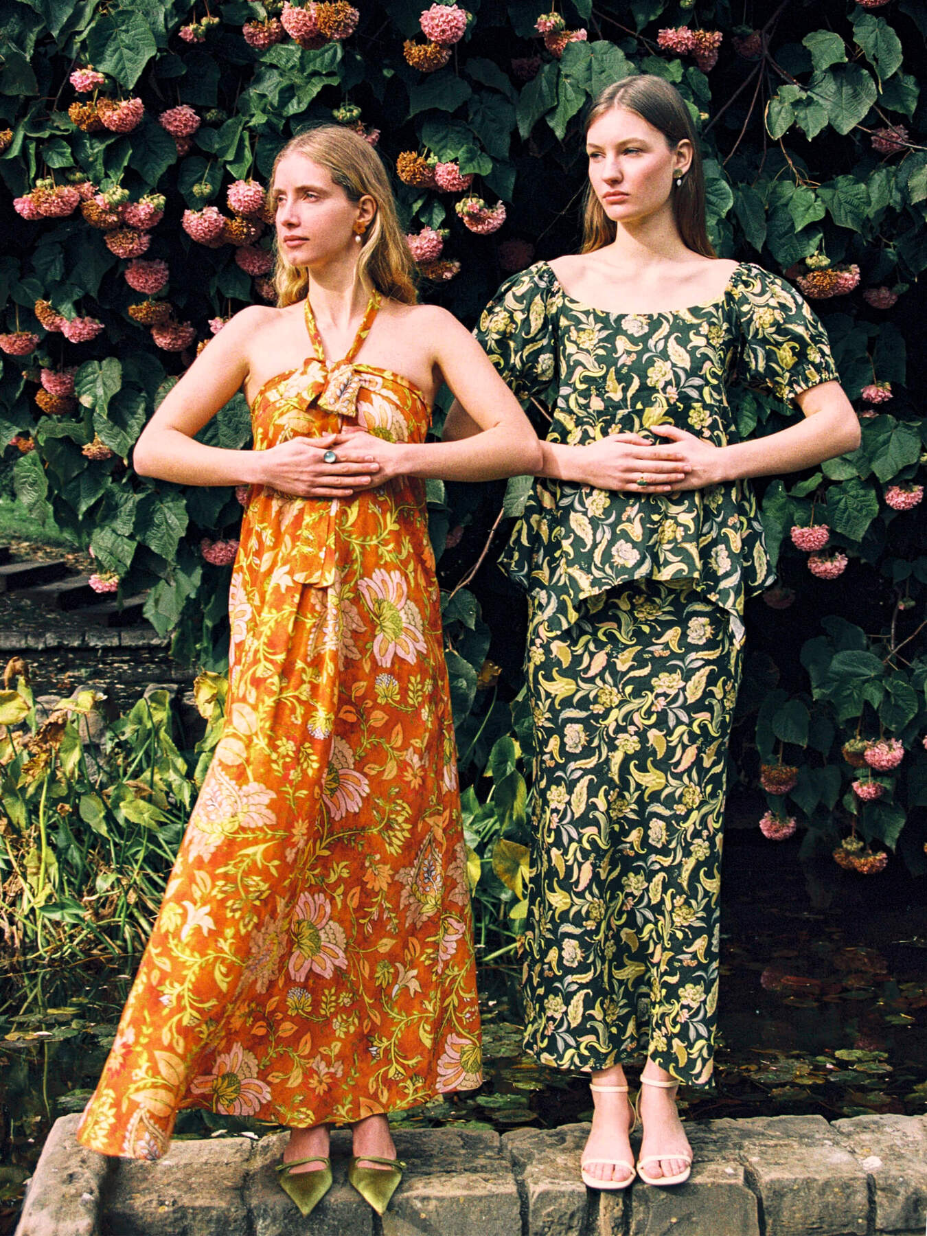 Orange floral print maxi dress | Carmen Says