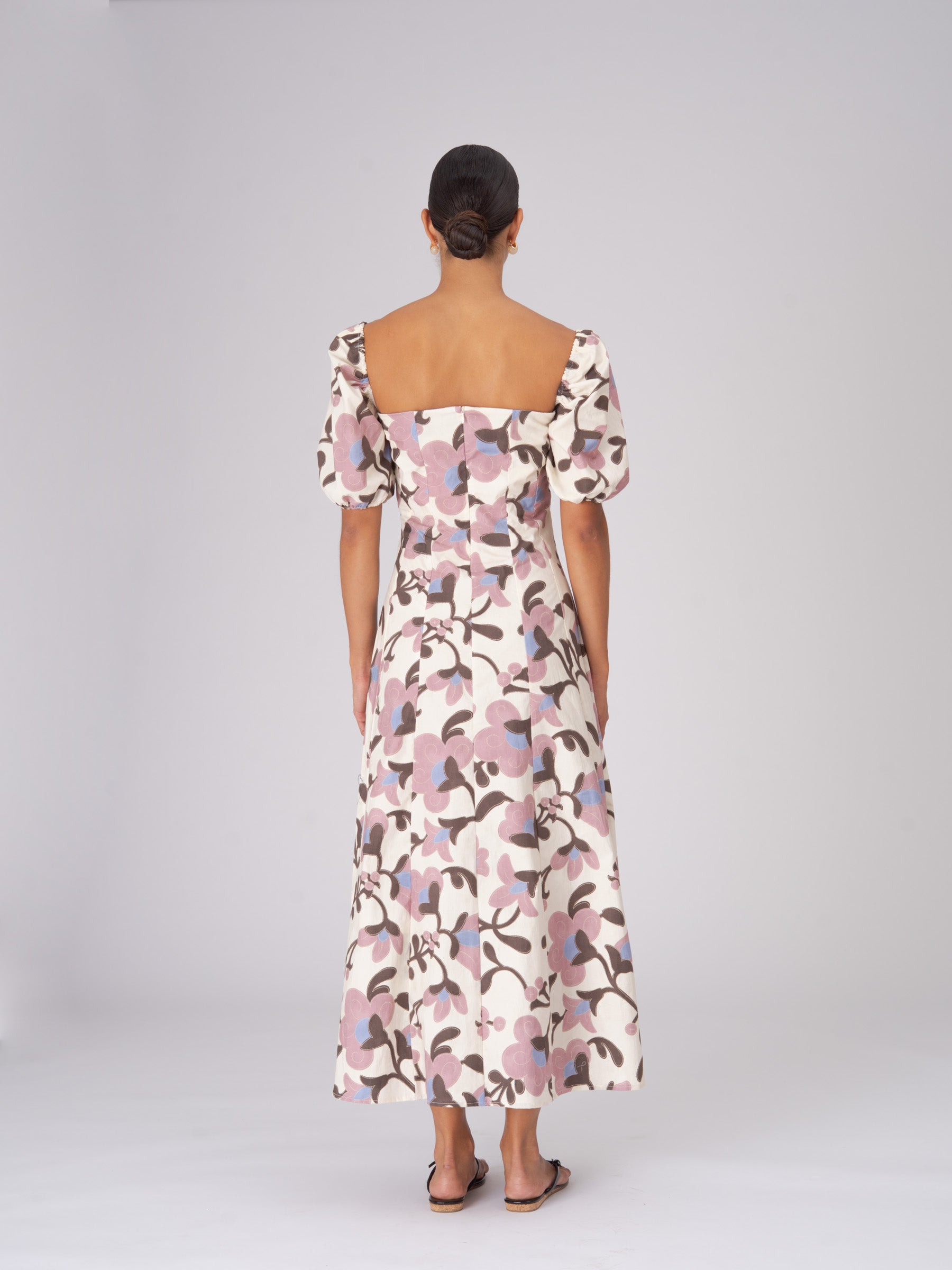 Orion Flower Print Dress vestidos