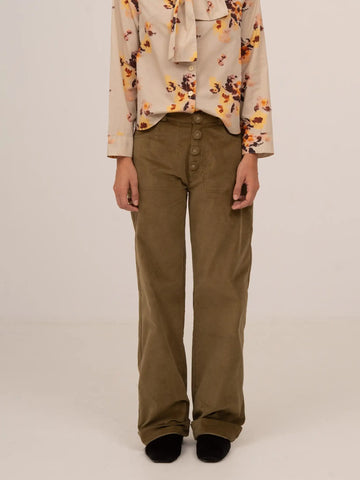 Pace Khaki Velvet Pants