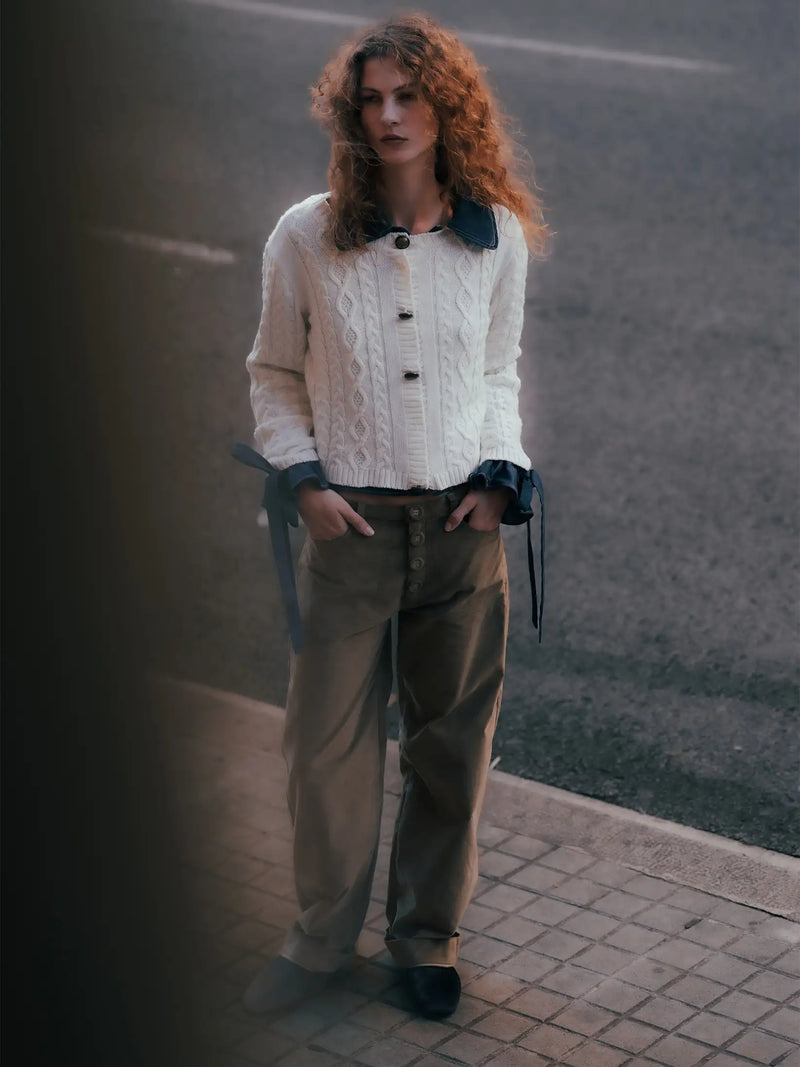 Pace Khaki Velvet Pants
