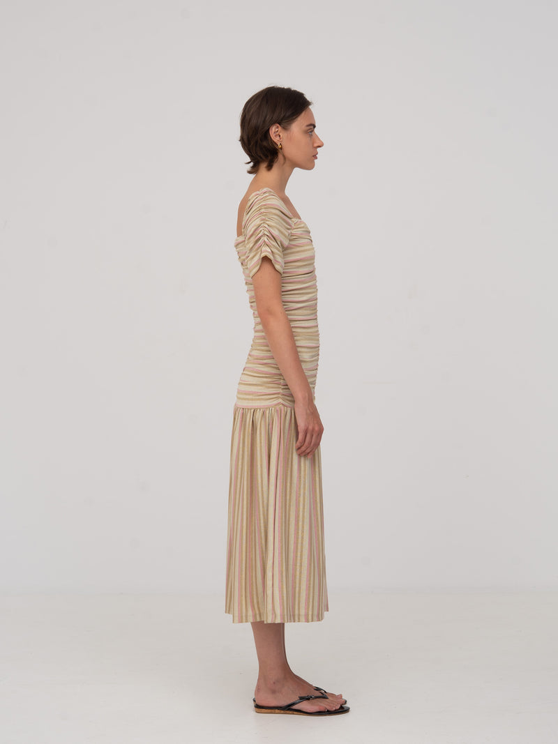 Persephone Striped Dress vestidos