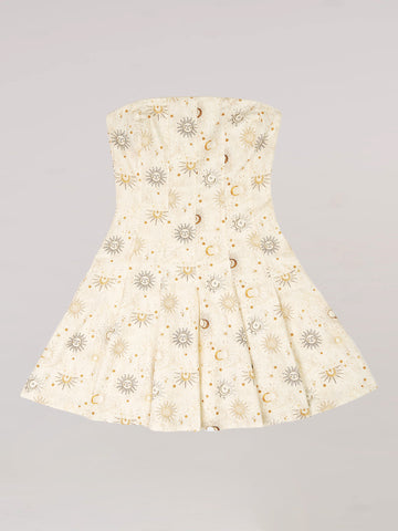 Priest Solar System-Printed Mini Dress