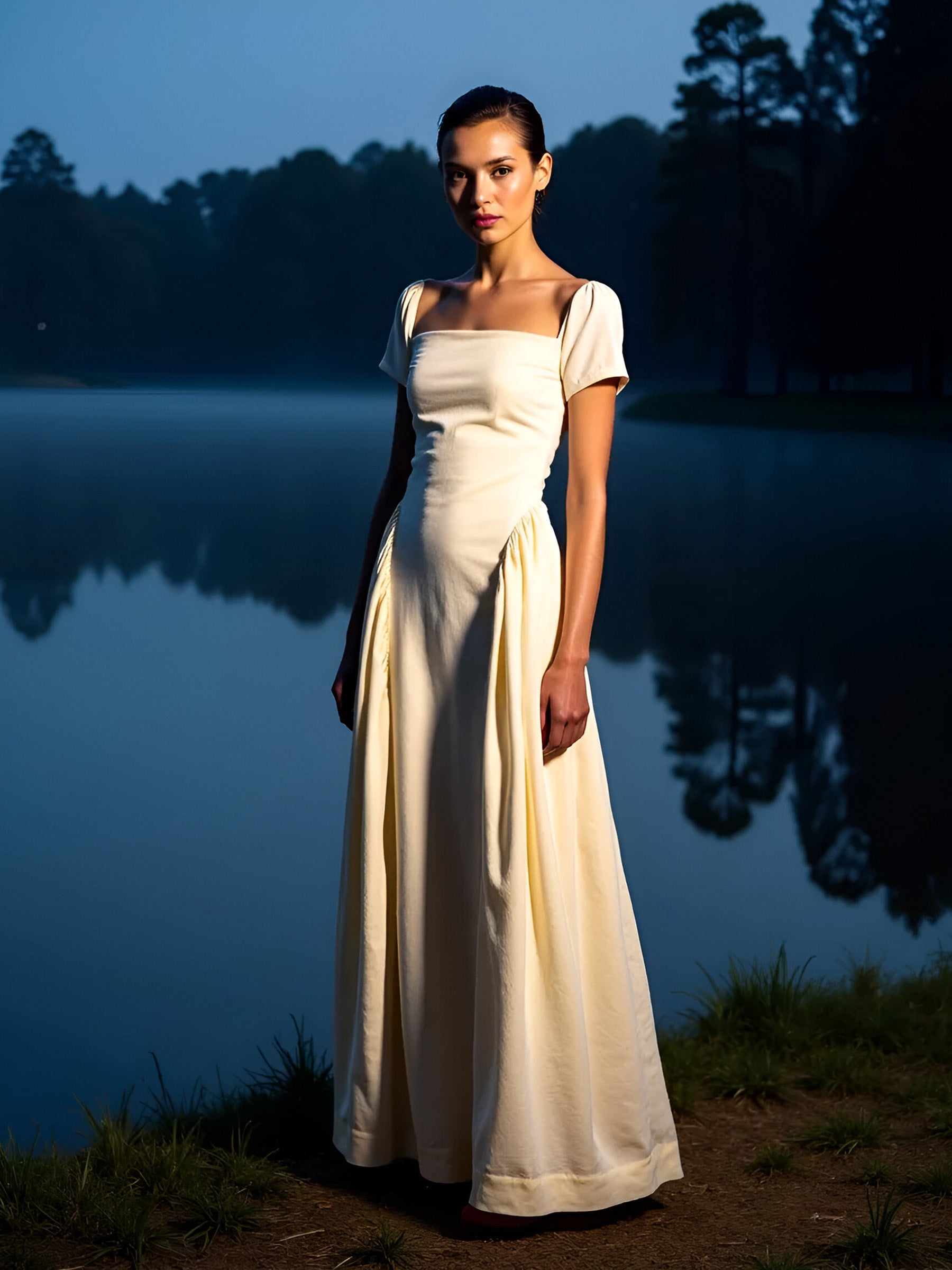 Priestess Beige Maxi Dress vestidos