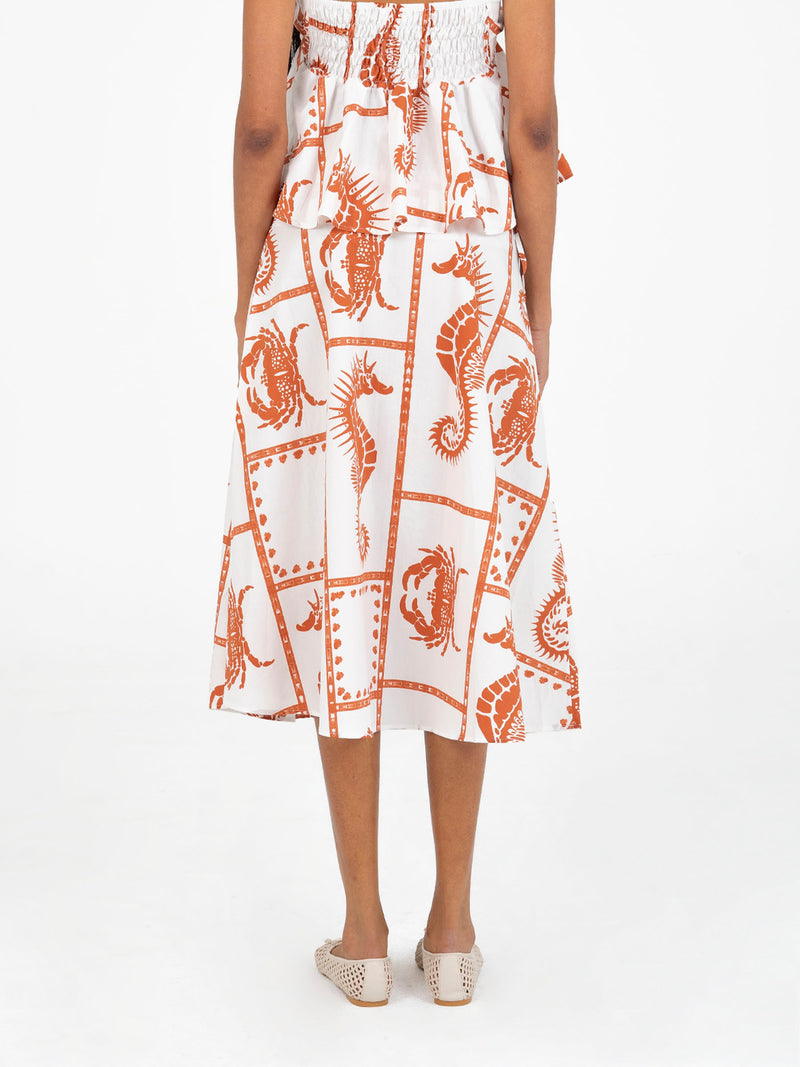 Puck Ocean-Inspired Skirt falda