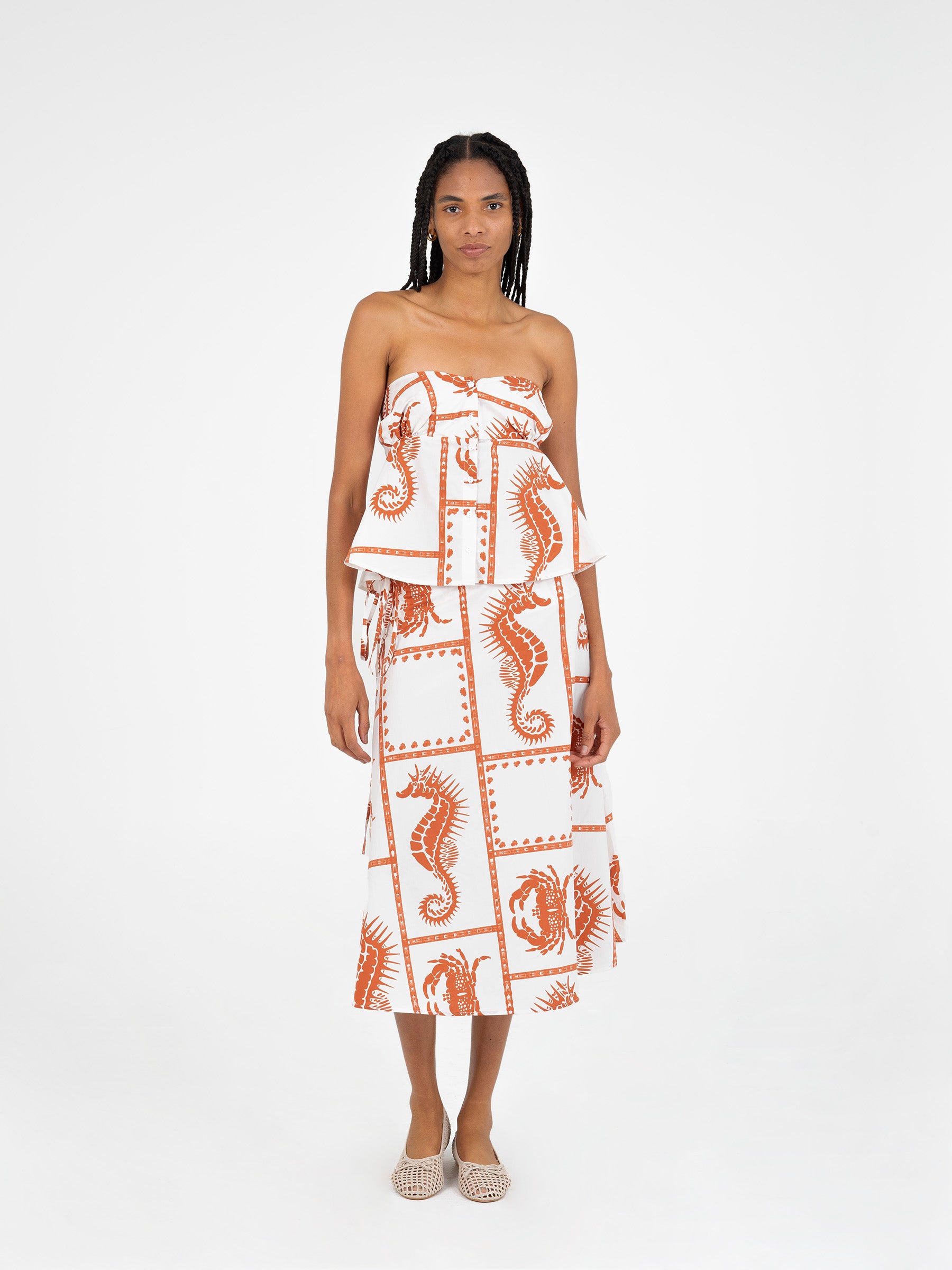 Puck Ocean-Inspired Skirt falda