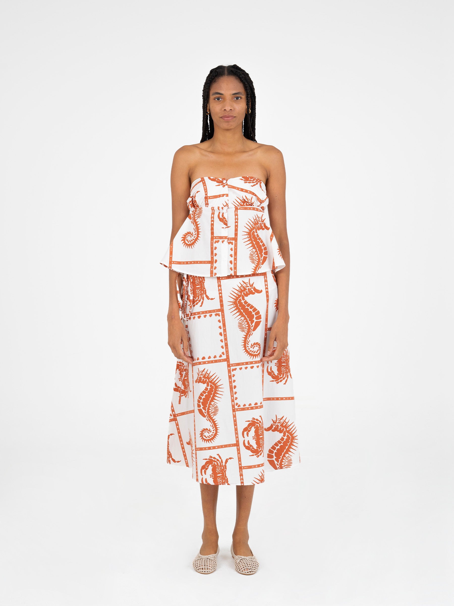 Puck Ocean-Inspired Skirt falda