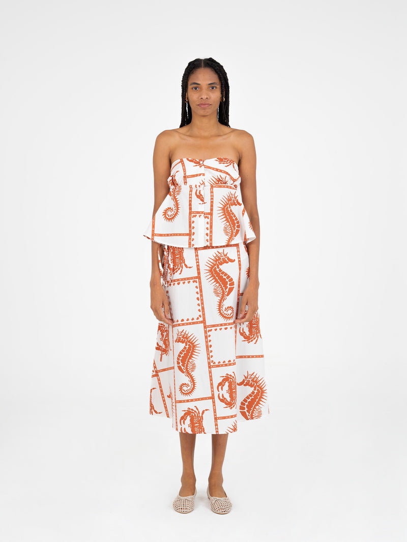 Puck Ocean-Inspired Skirt falda