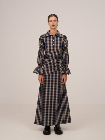 Quirk Plaid Maxi Dress