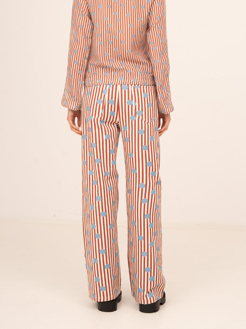 Doll Red Striped Jeans