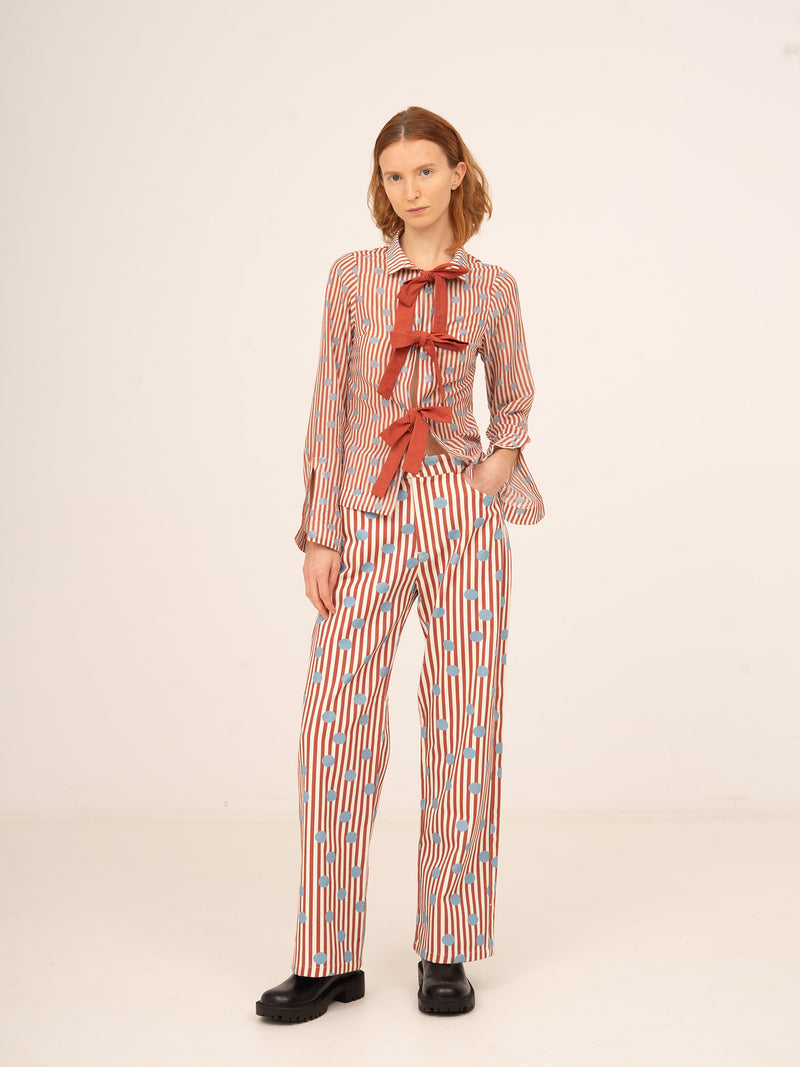 Doll Red Striped Jeans