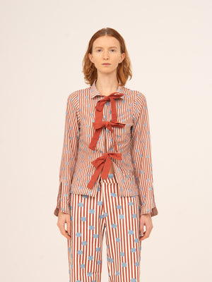 Doll Red Striped Shirt