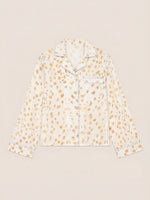 Completa tu look con White Bambi Deer Print Pyjama Shirt