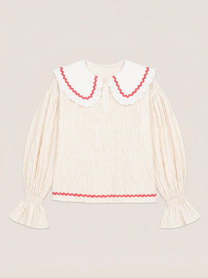 Offduty Cream Pajama Blouse
