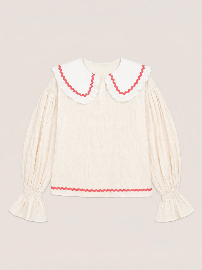 Offduty Cream Pyjama Blouse
