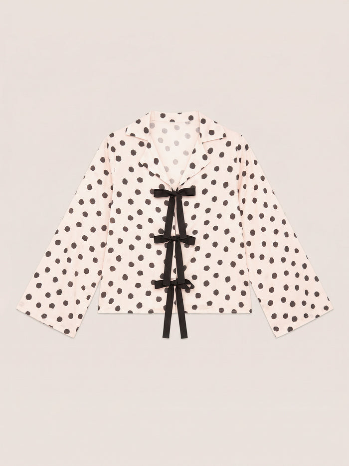 Noctis Polka Dot Pyjama Shirt