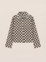 Completa tu look con Classic Betty Argyle-inspired Geometric Print Shirt