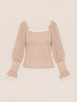 Completa tu look con Strawberry Crush Pink Striped Blouse 