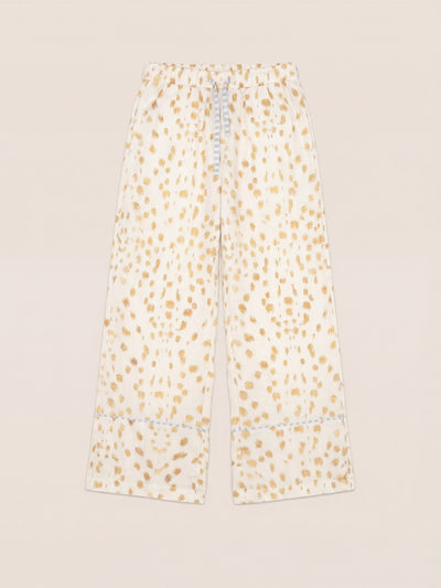 White Bambi Deer Print Pyjama Pants